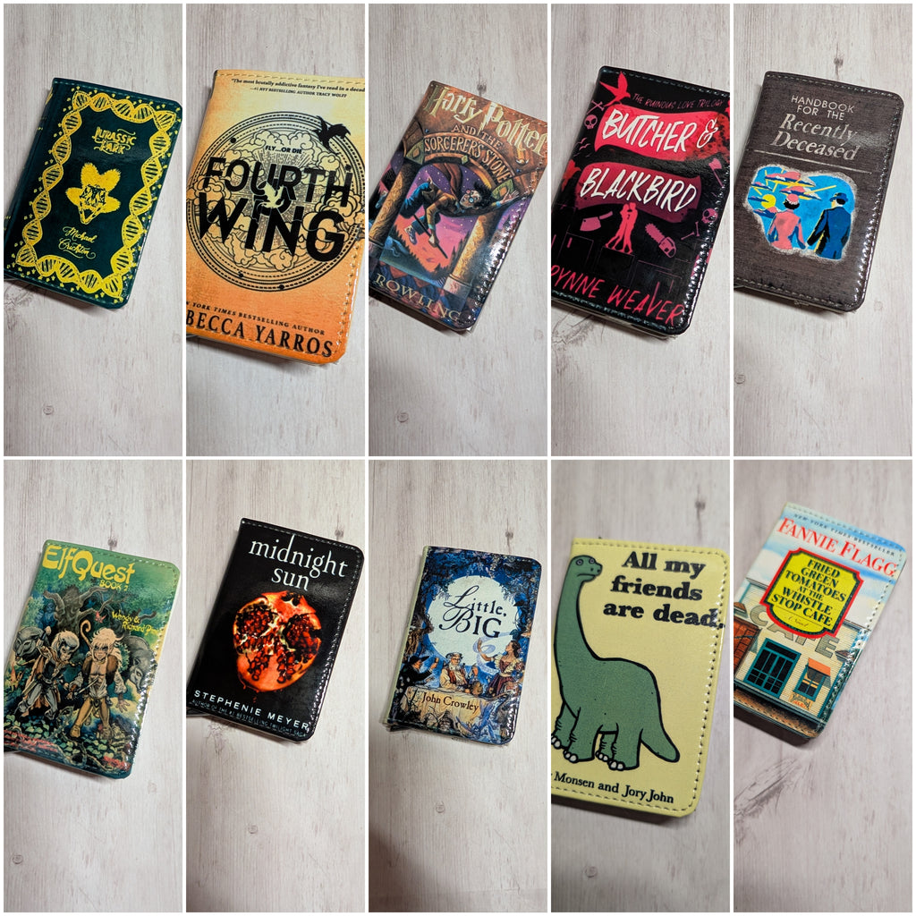 Custom Favorite Book or Novel Card Holder RFID Blocking Wallet