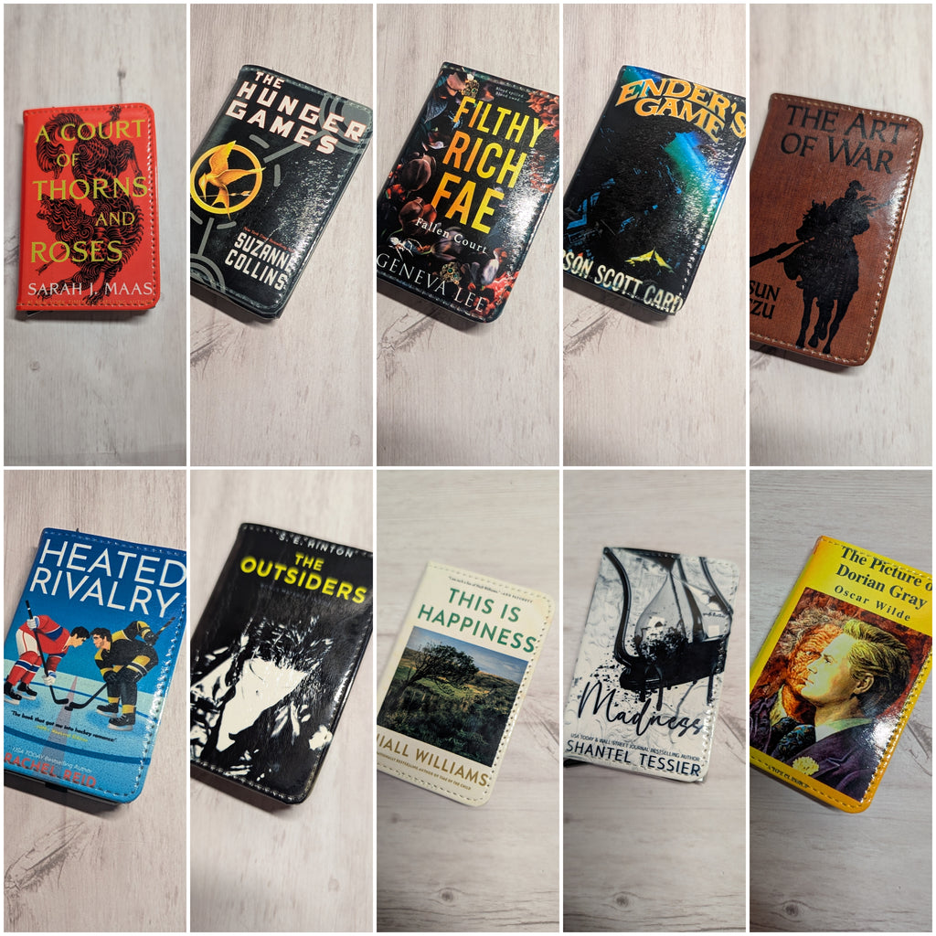 Custom Favorite Book or Novel Card Holder RFID Blocking Wallet