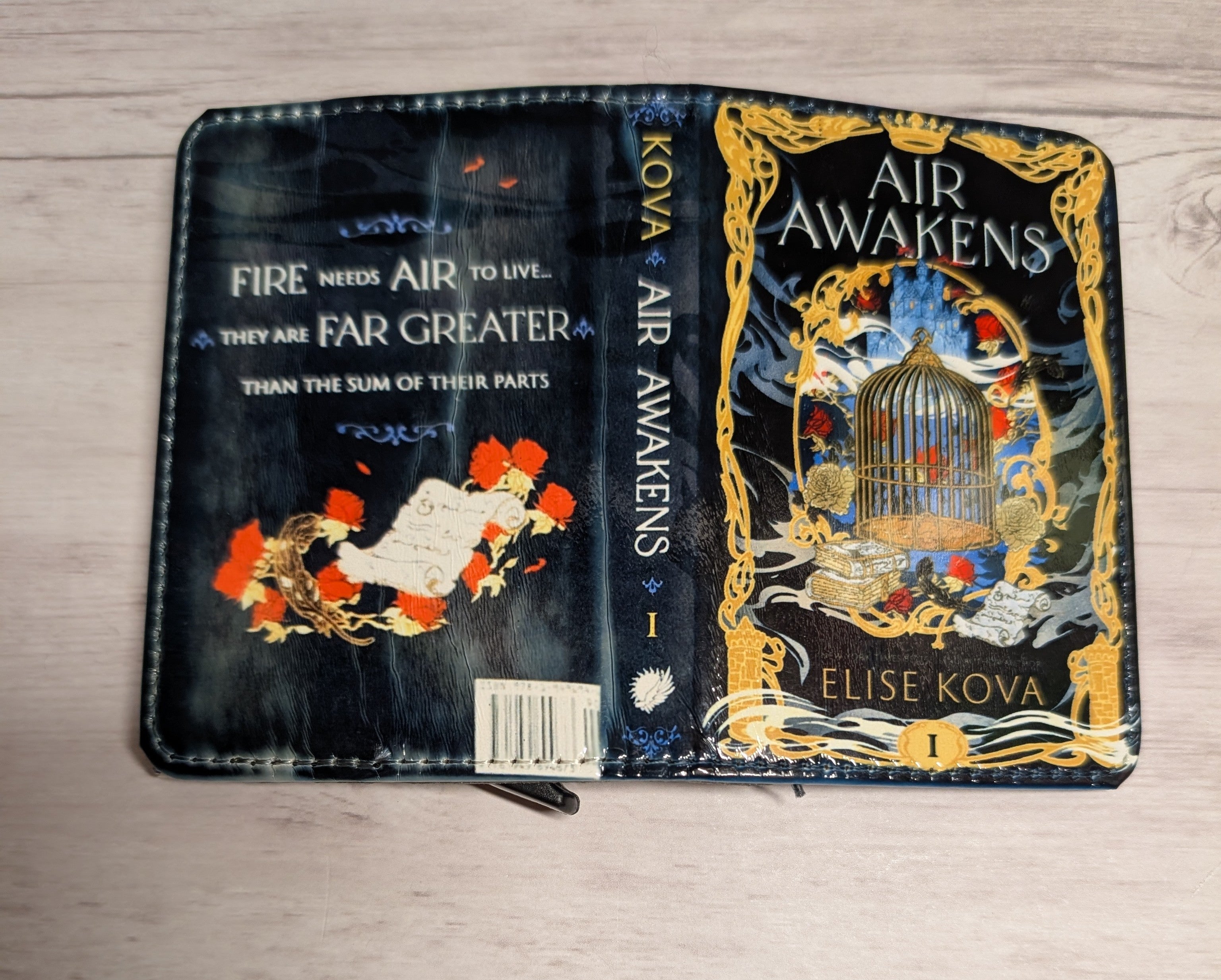 Fantasy Book Custom Favorite Book or Novel or Movie Card Holder RFID Blocking Wallet