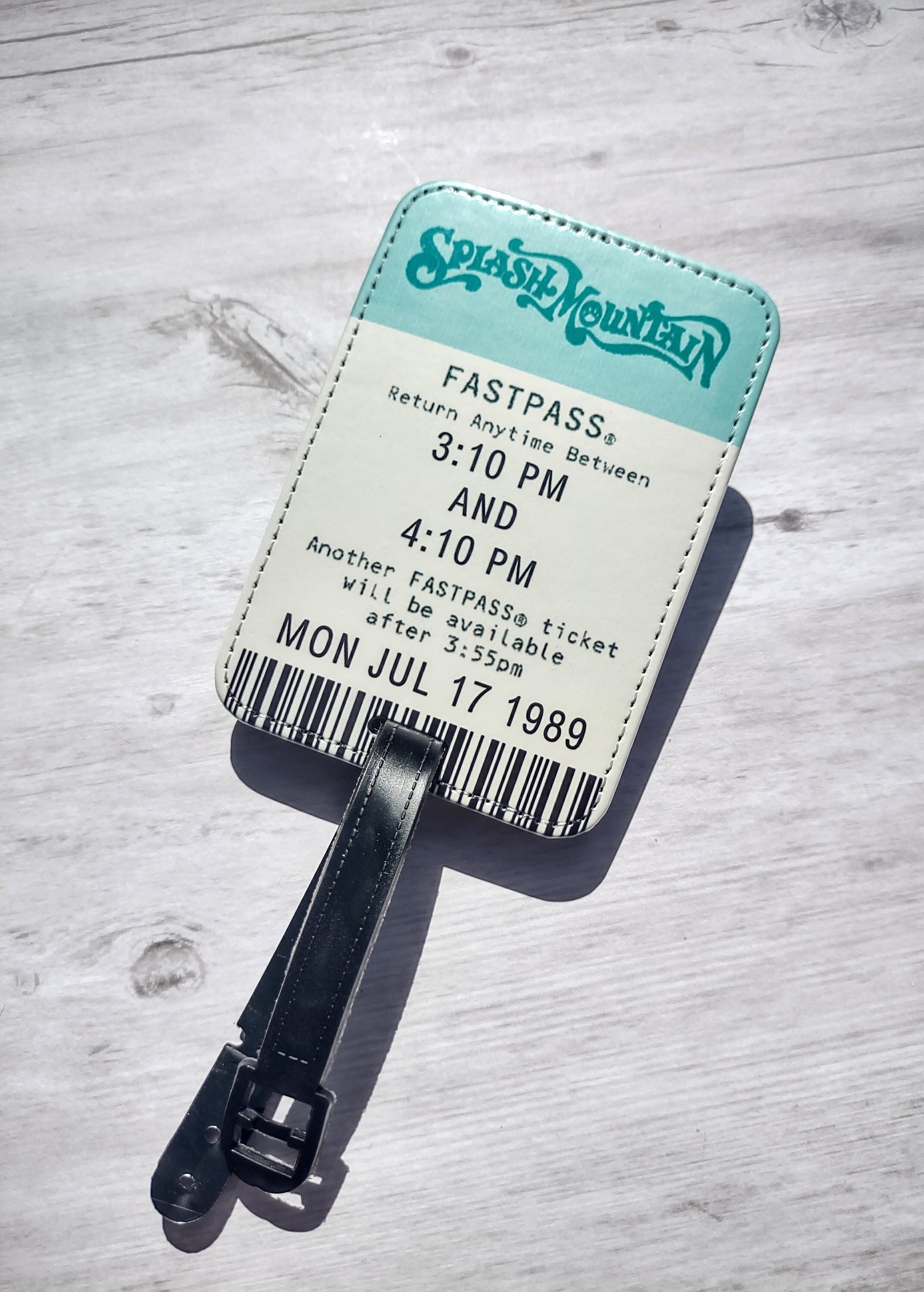 Splash Mountain FastPass Luggage Tag