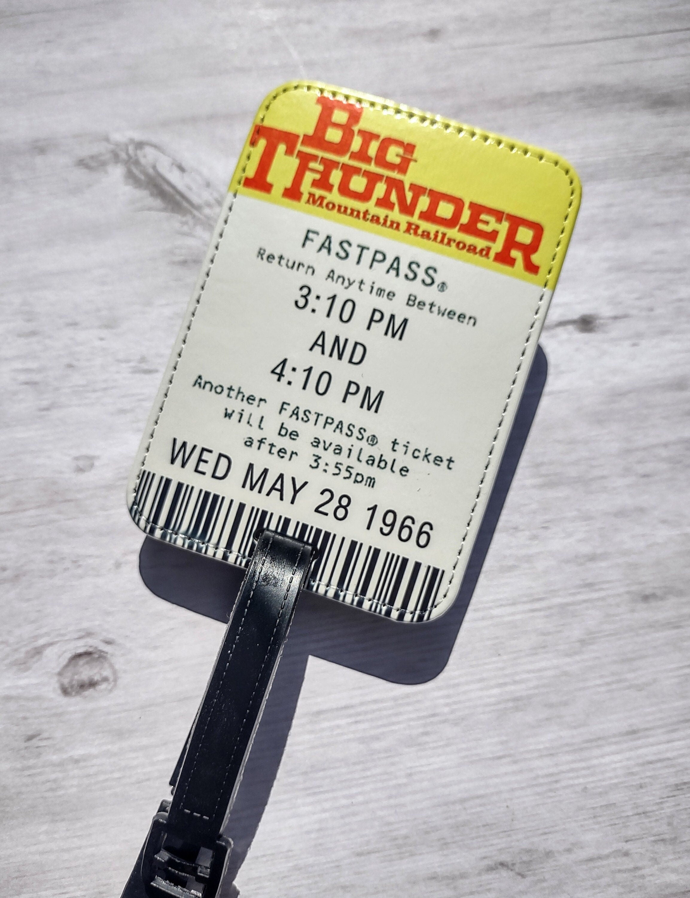 Big Thunder Mountain Railroad FastPass Luggage Tag