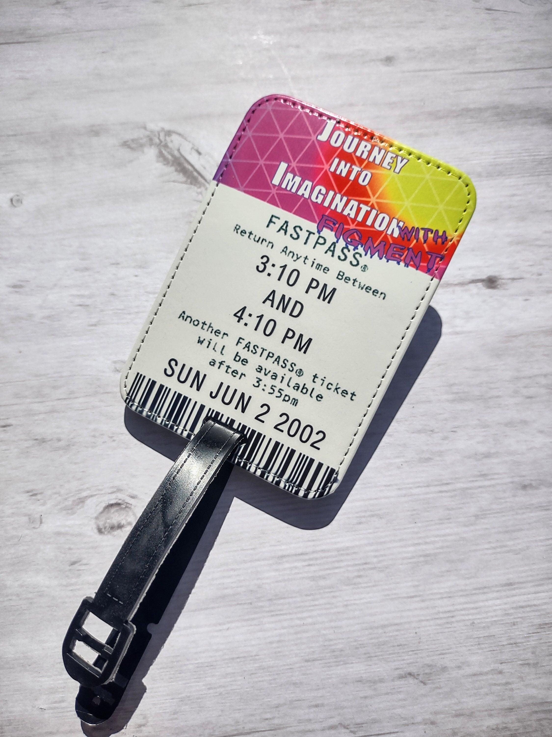 Journey into Imagination Figment FastPass Luggage Tag