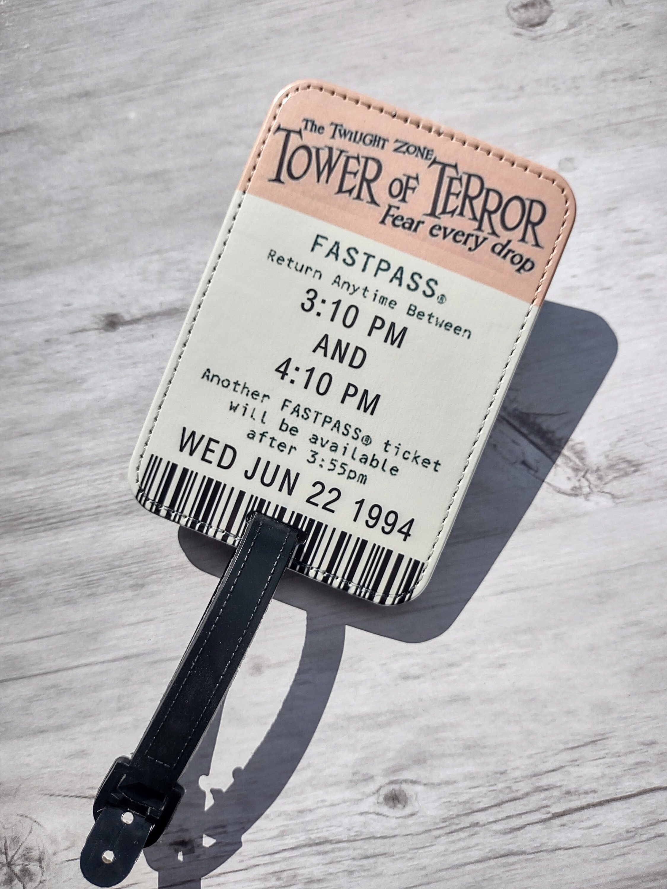Tower of Terror FastPass Luggage Tag