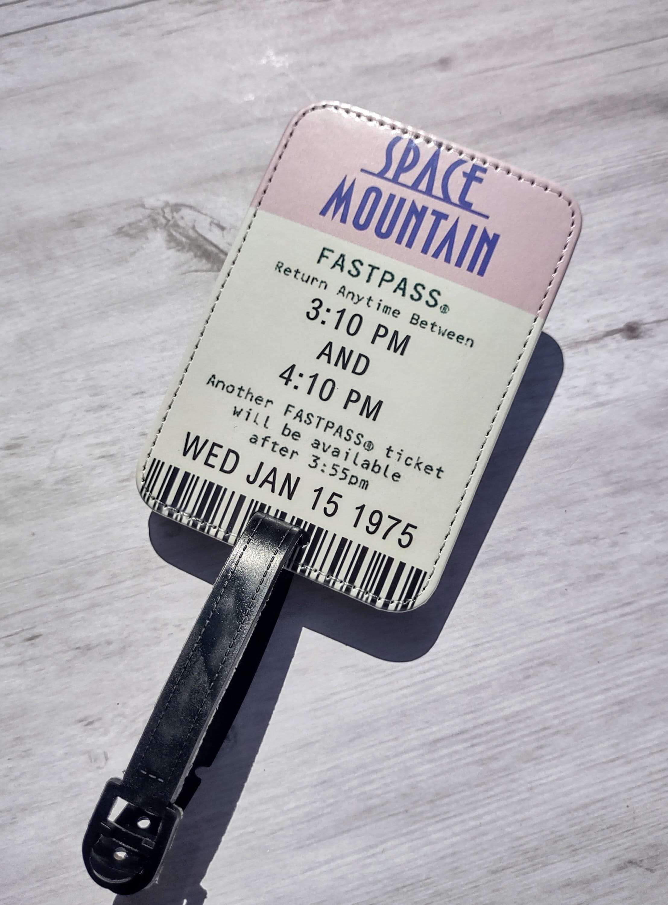 Space Mountain FastPass Luggage Tag