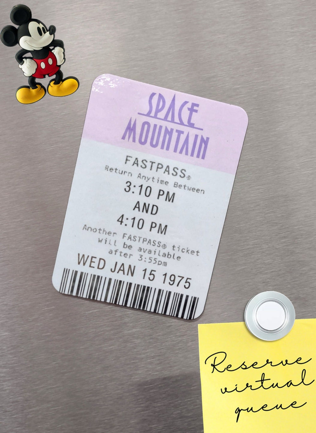 Space Mountain Fastpass Magnet