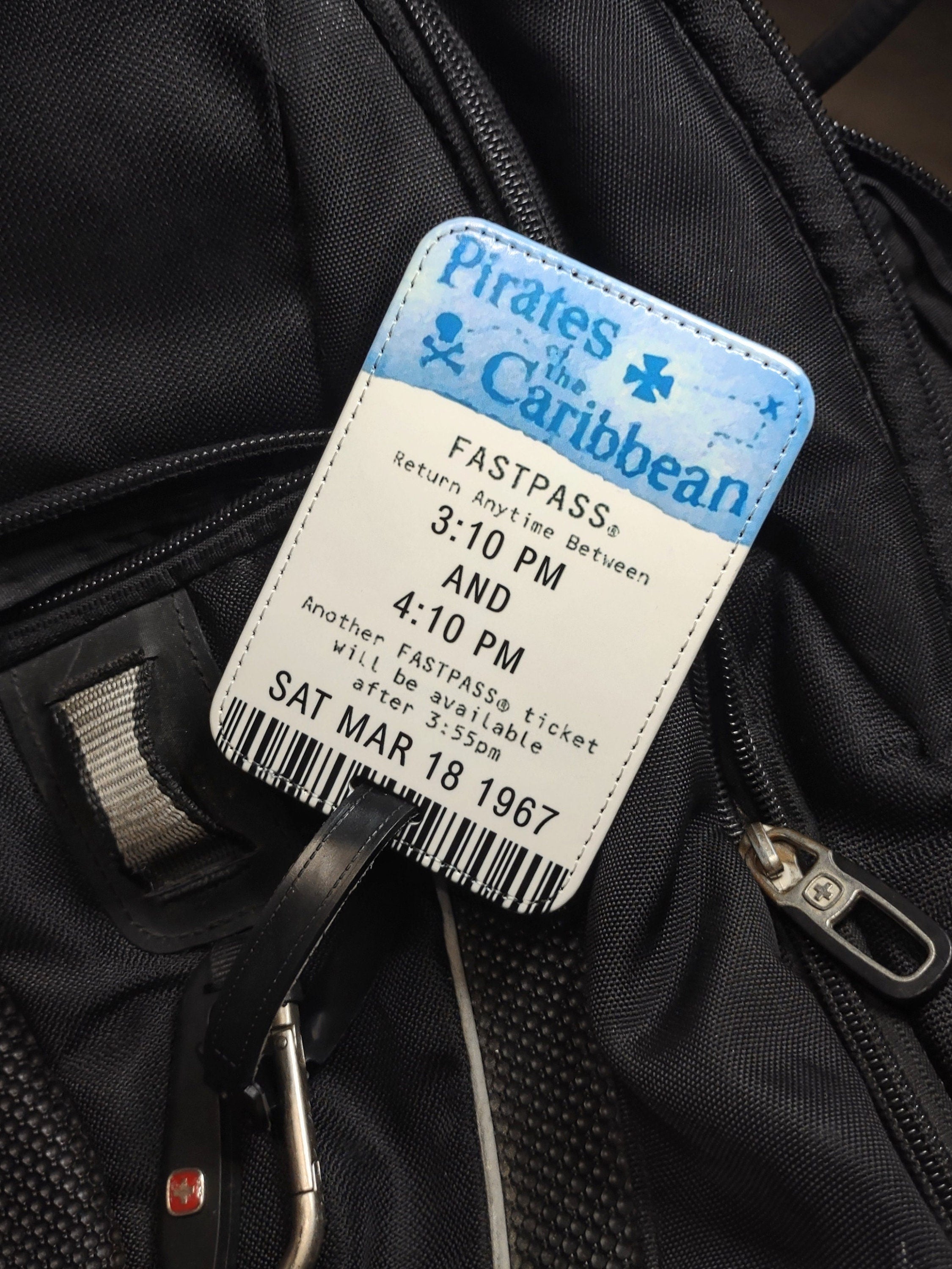 Haunted Mansion FastPass Luggage Tag