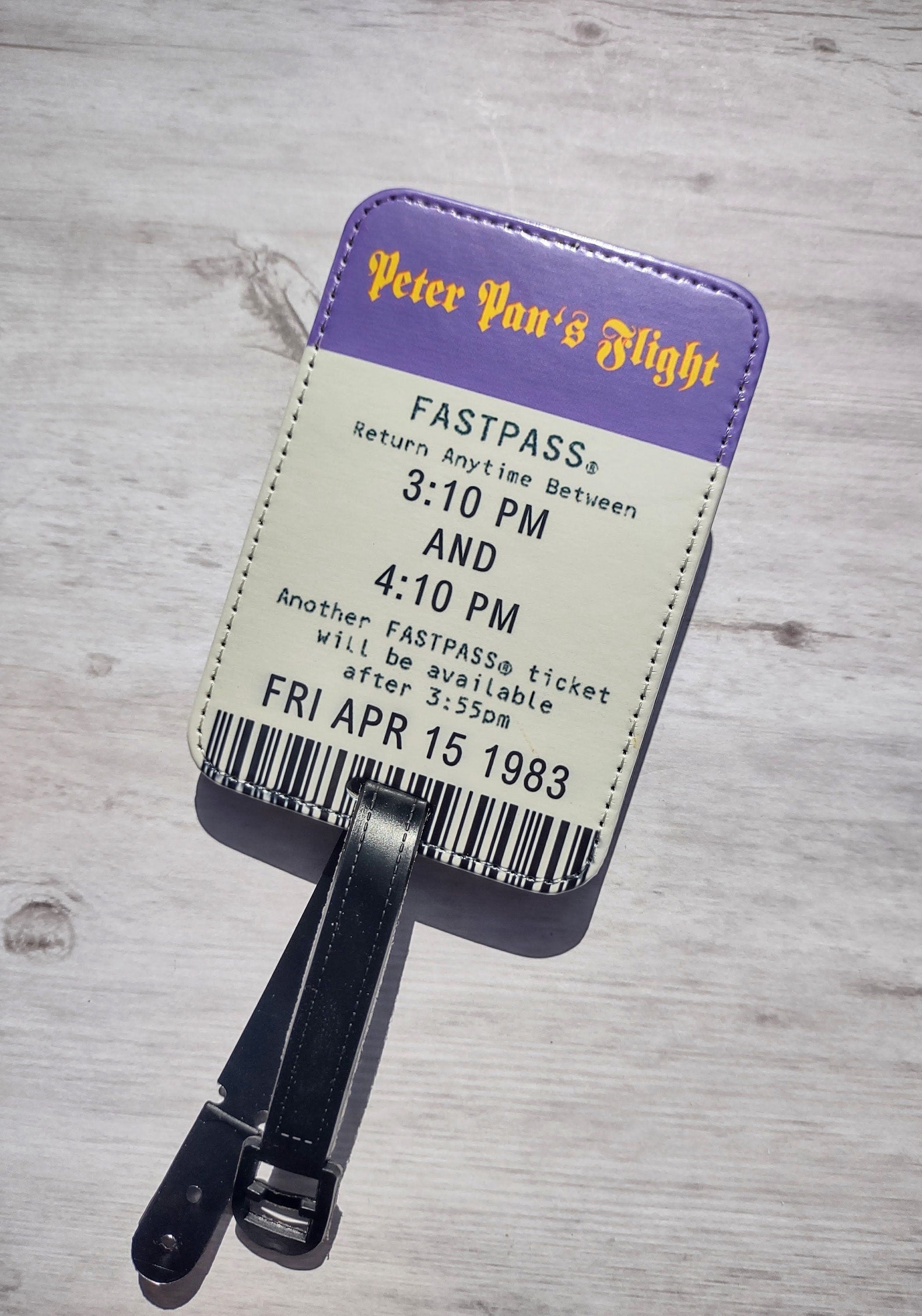 Peter Pan FastPass Luggage Tag