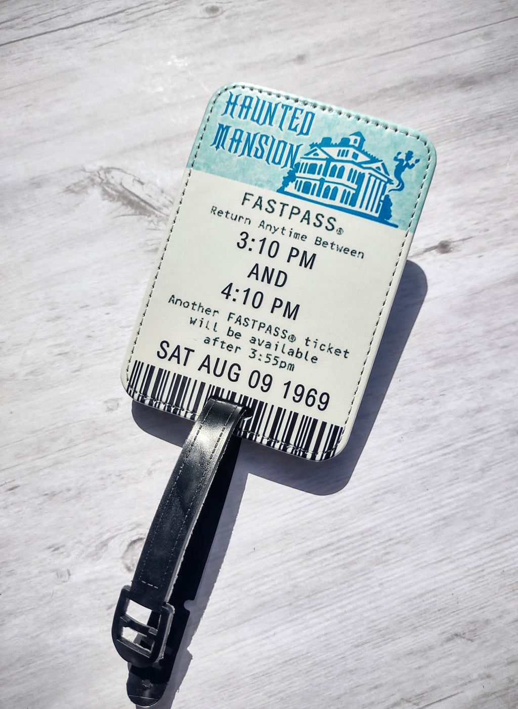 Haunted Mansion FastPass Luggage Tag