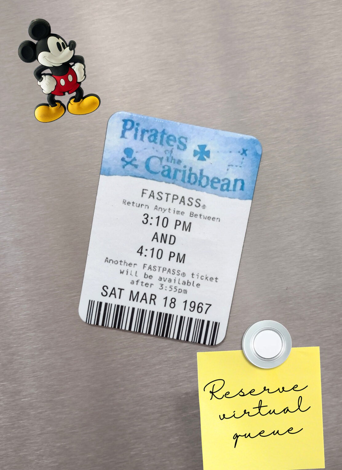 Pirates of the Carribean Fastpass Magnet