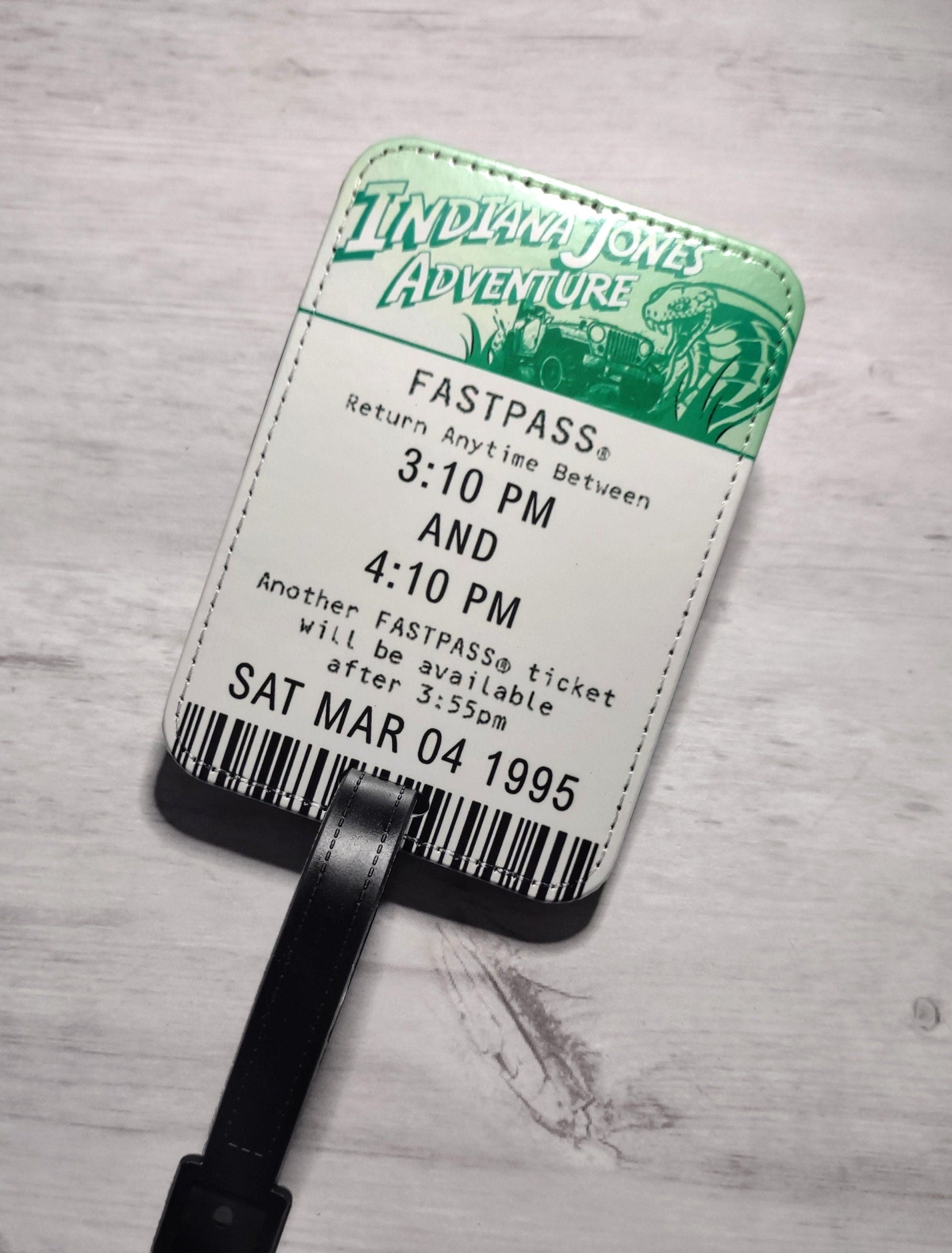 Indiana Jones Adventure FastPass Luggage Tag