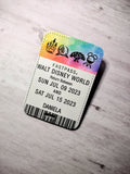 Sketch Trip Announcement Ticket Luggage Tag