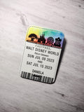 Classic Trip Announcement Ticket Luggage Tag
