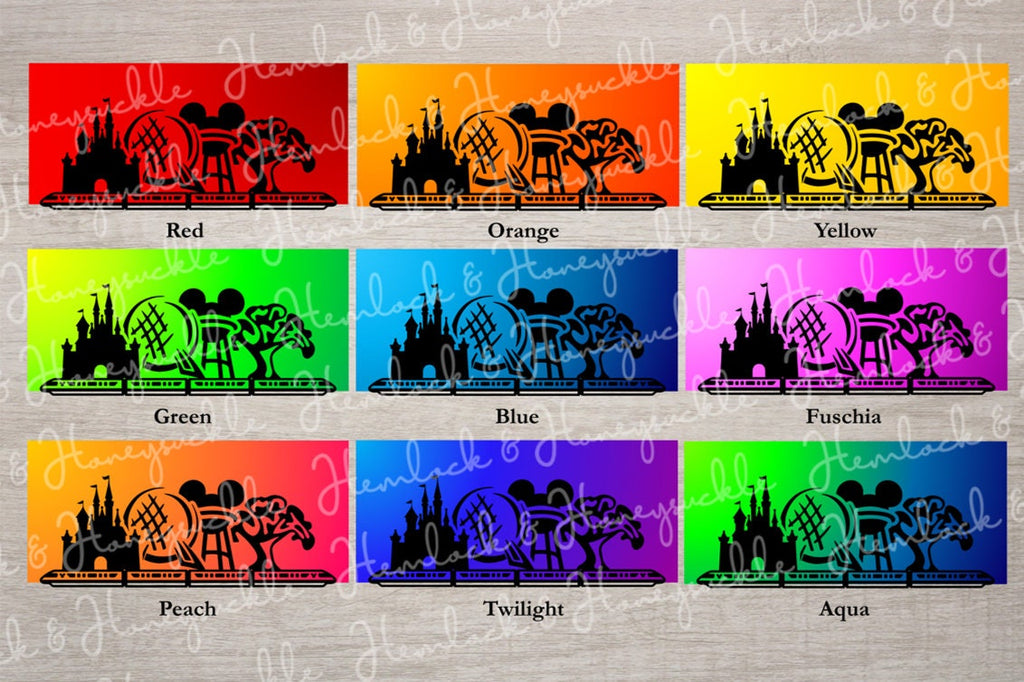 Layered Sketch Trip Announcement Ticket Luggage Tag