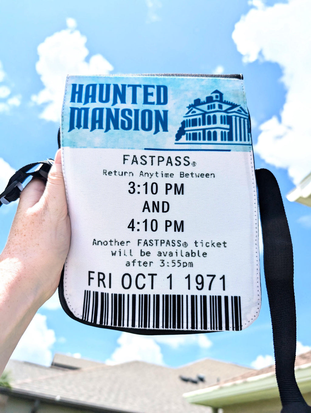 Haunted Mansion FastPass Crossbody Purse