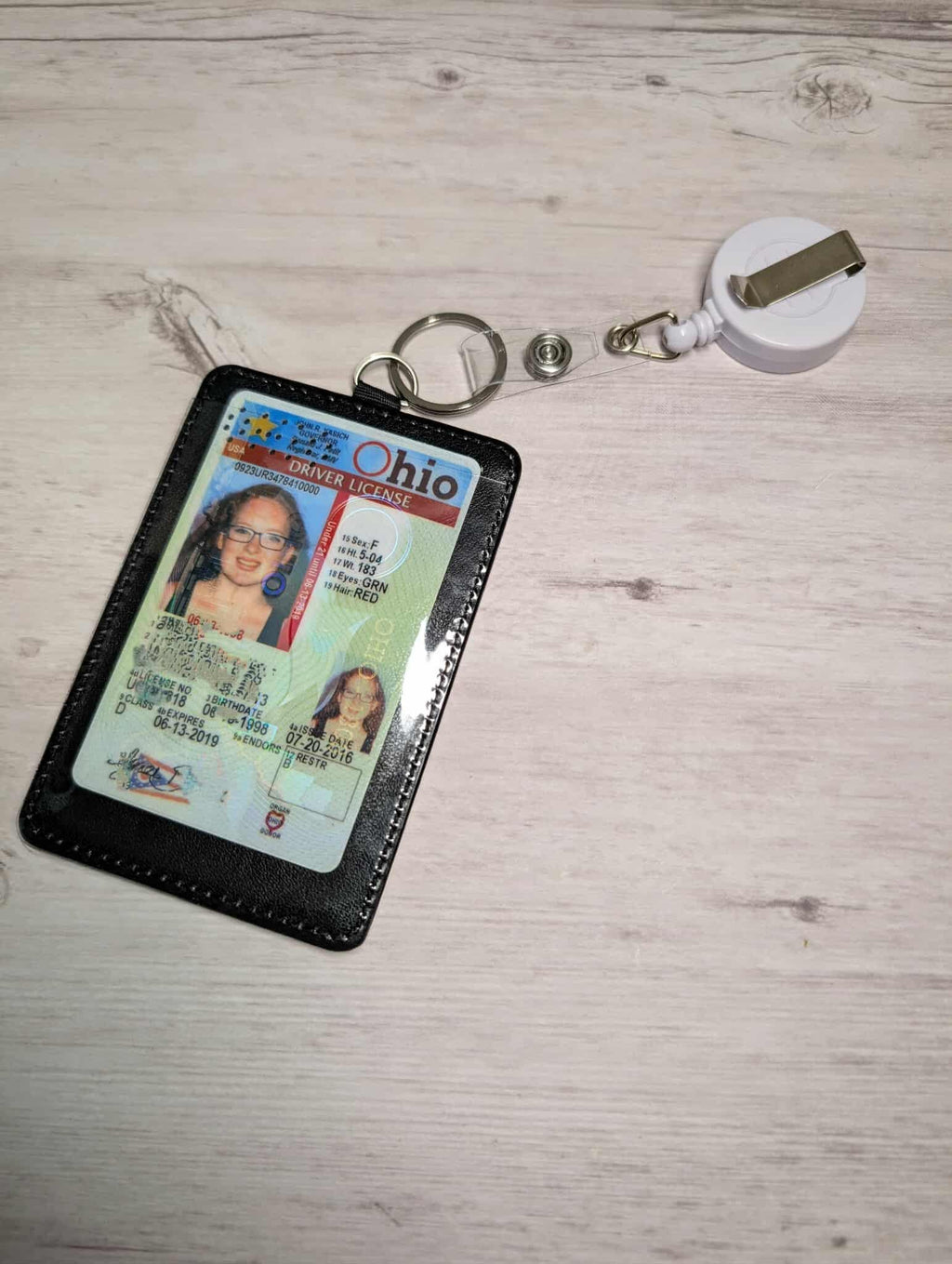 Custom design ID Card Holder with Badge Reel