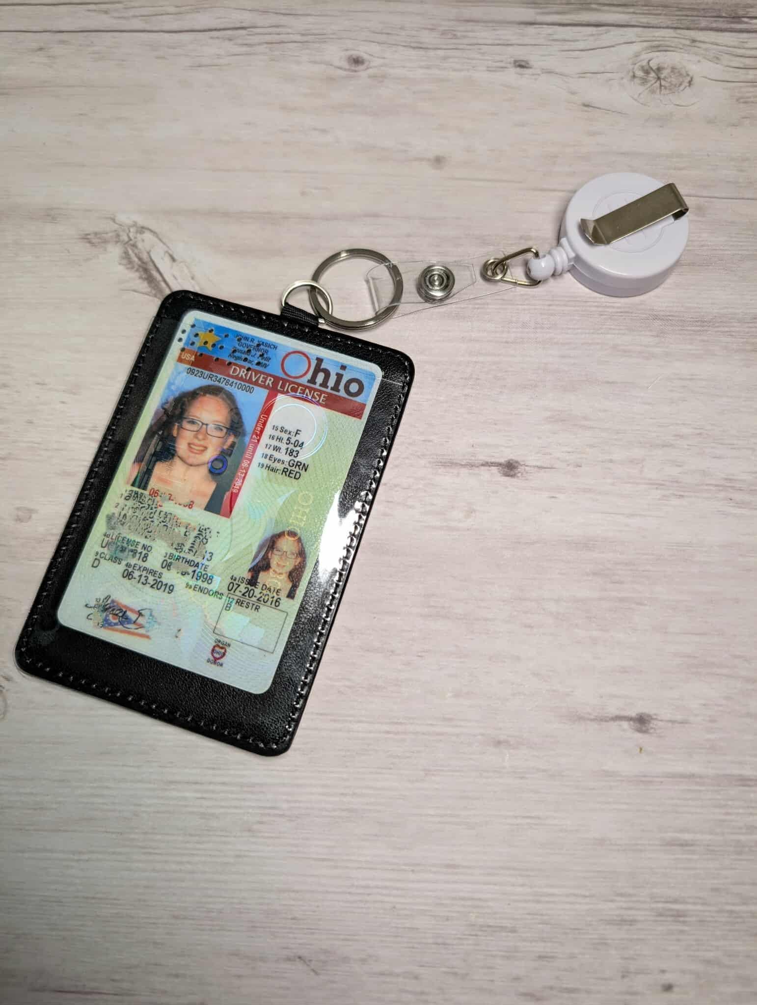Hamilton Broadway Ticket ID Card Holder with Badge Reel