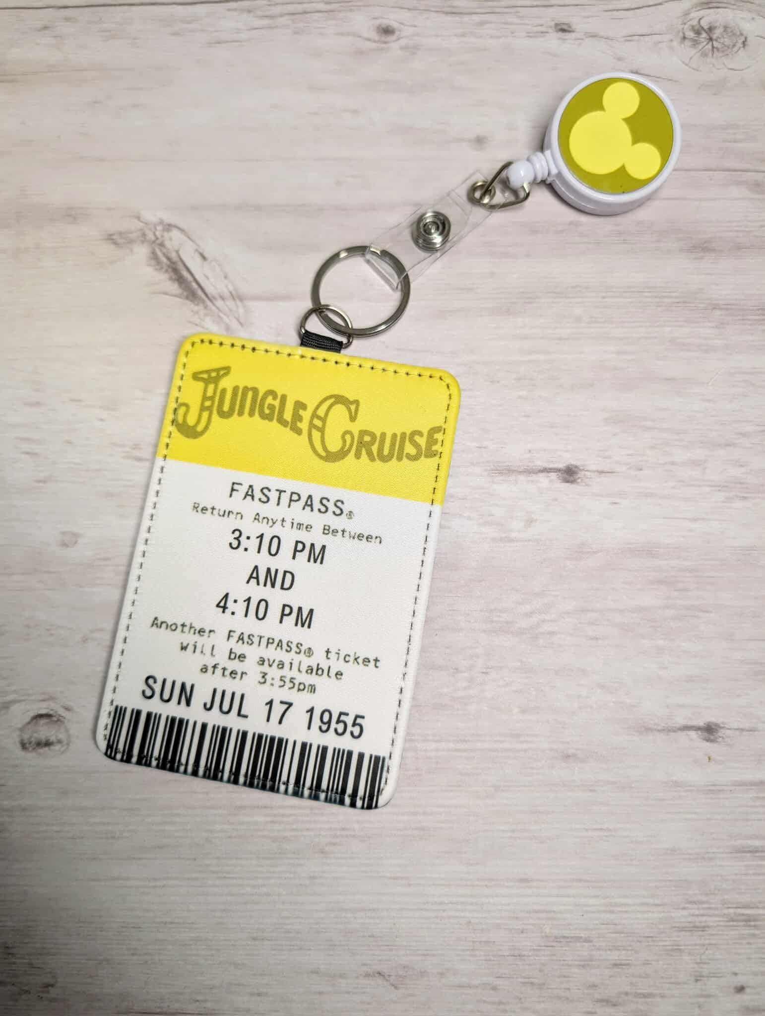 Jungle Cruise FastPass ID Card Holder with Badge Reel