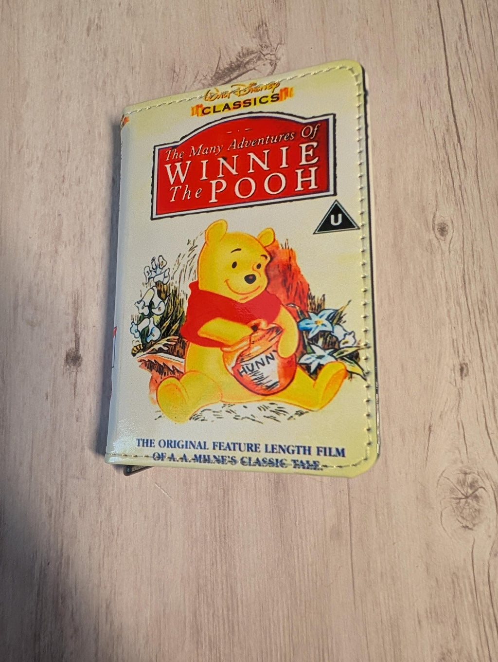The Many Adventures of Winnie the Pooh VHS Card Holder RFID Blocking Wallet