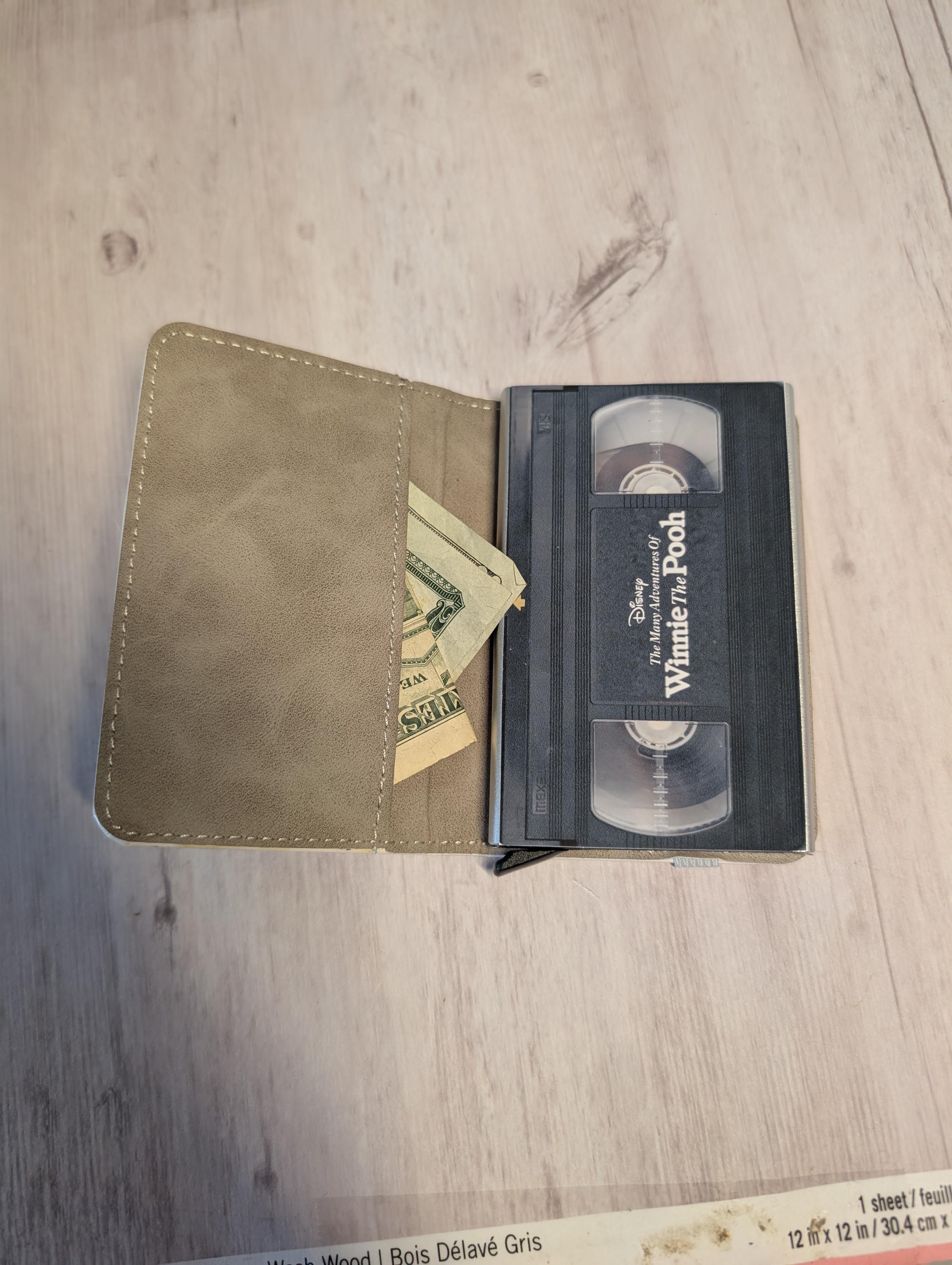 The Many Adventures of Winnie the Pooh VHS Card Holder RFID Blocking Wallet