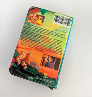 Snow White and the Seven Dwarfs VHS Card Holder RFID Blocking Wallet