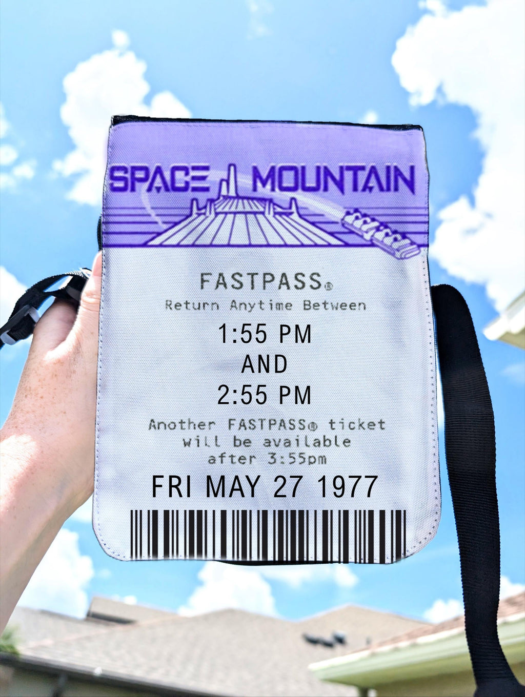 Space Mountain FastPass Crossbody Purse