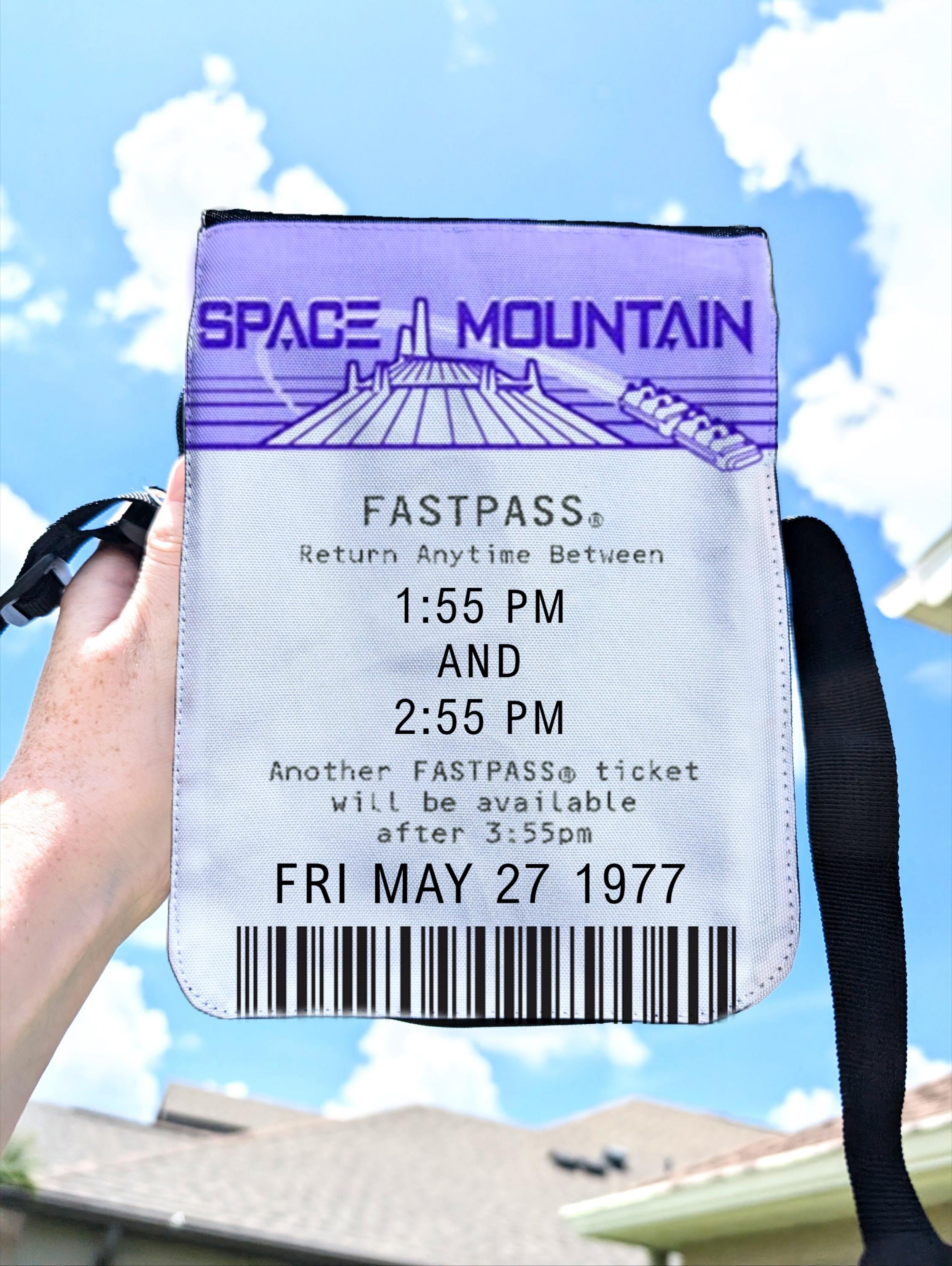 Space Mountain FastPass Crossbody Purse