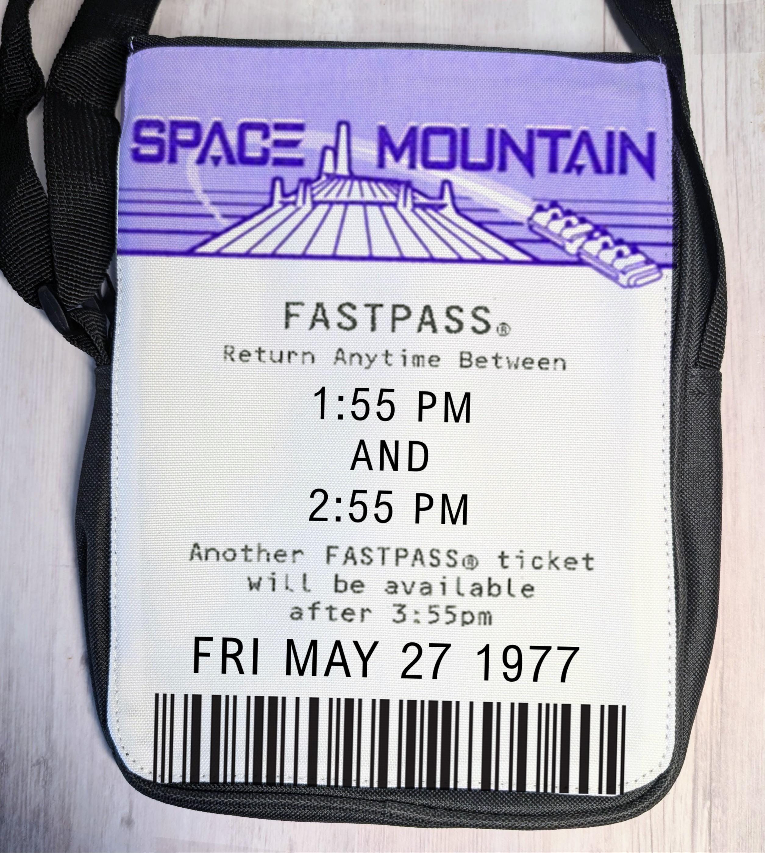 Space Mountain FastPass Crossbody Purse