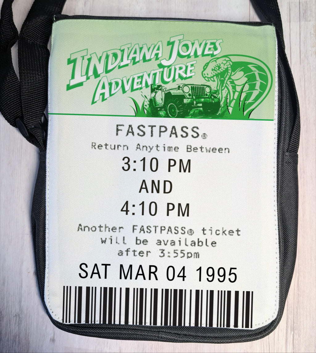 Indiana Jones Adventure ride FastPass Crossbody Purse