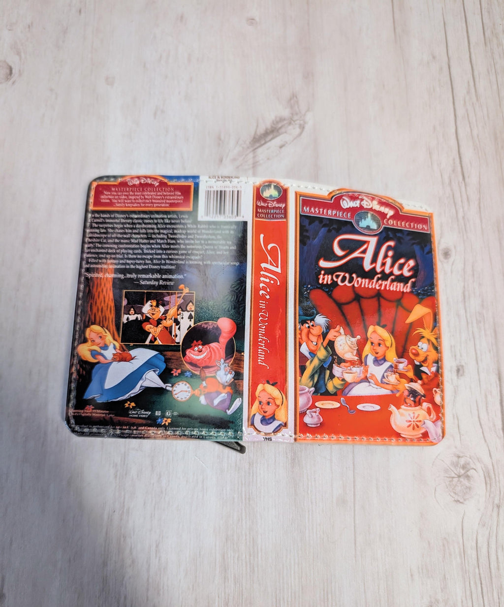 Alice in Wonderland VHS Card Holder RFID Blocking Wallet