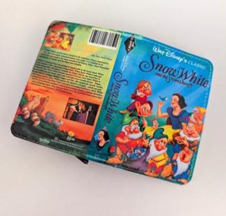 Snow White and the Seven Dwarfs VHS Card Holder RFID Blocking Wallet