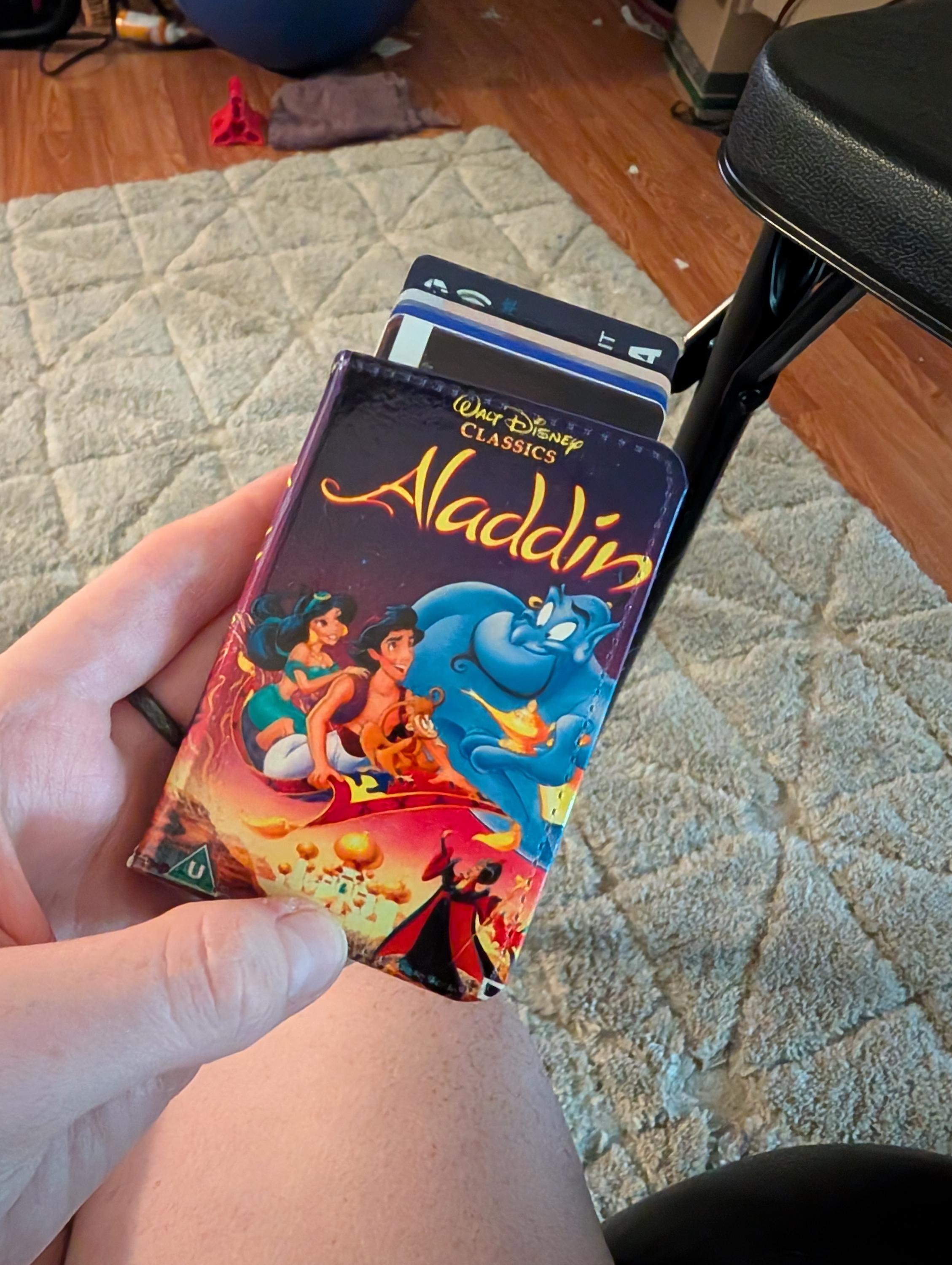 Custom Favorite Movie VHS or DVD Card Holder RFID Blocking Wallet