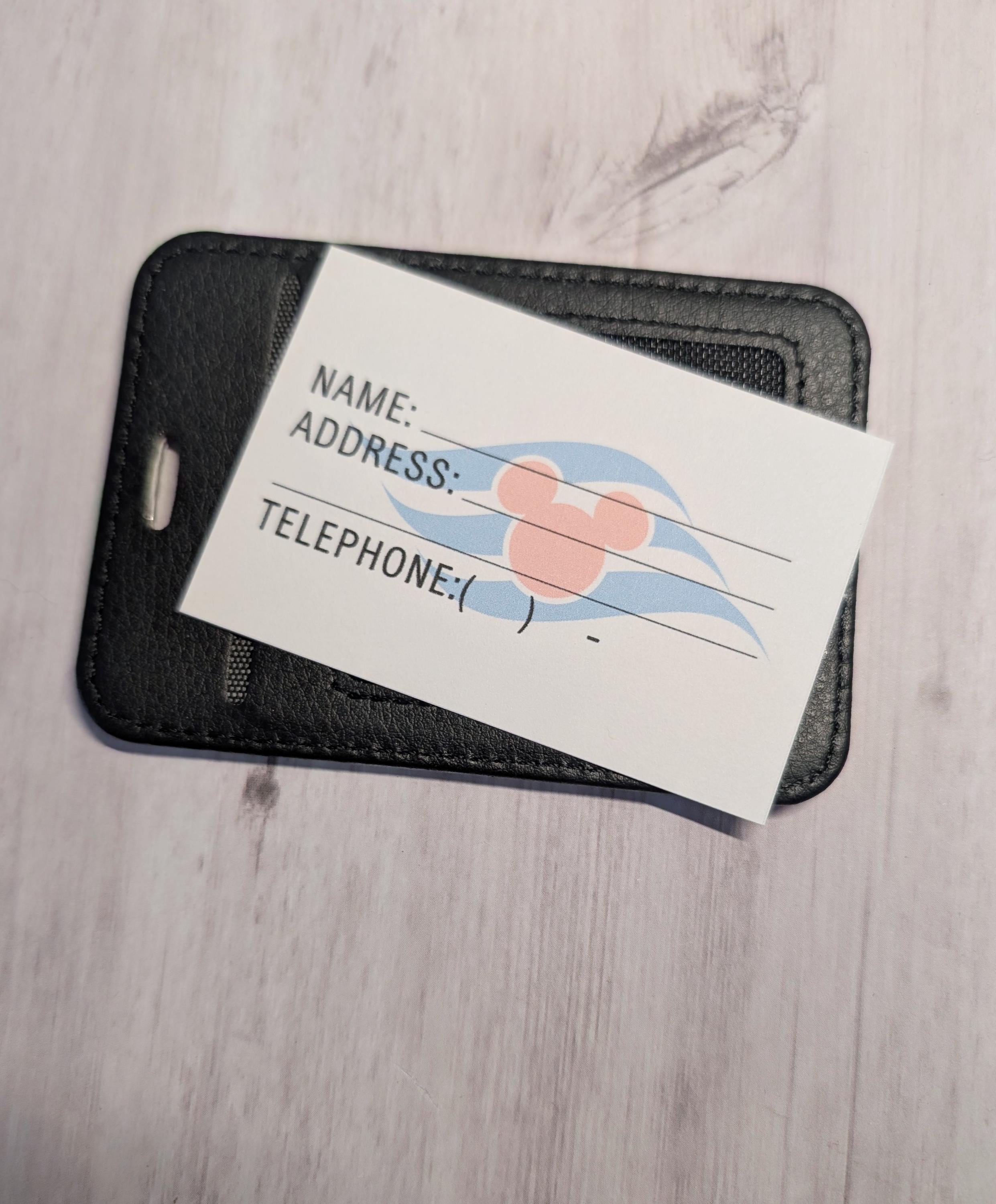 Disney Cruise Fantasy Trip Announcement Ticket Luggage Tag