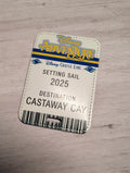 Disney Cruise Adventure Trip Announcement Ticket Luggage Tag
