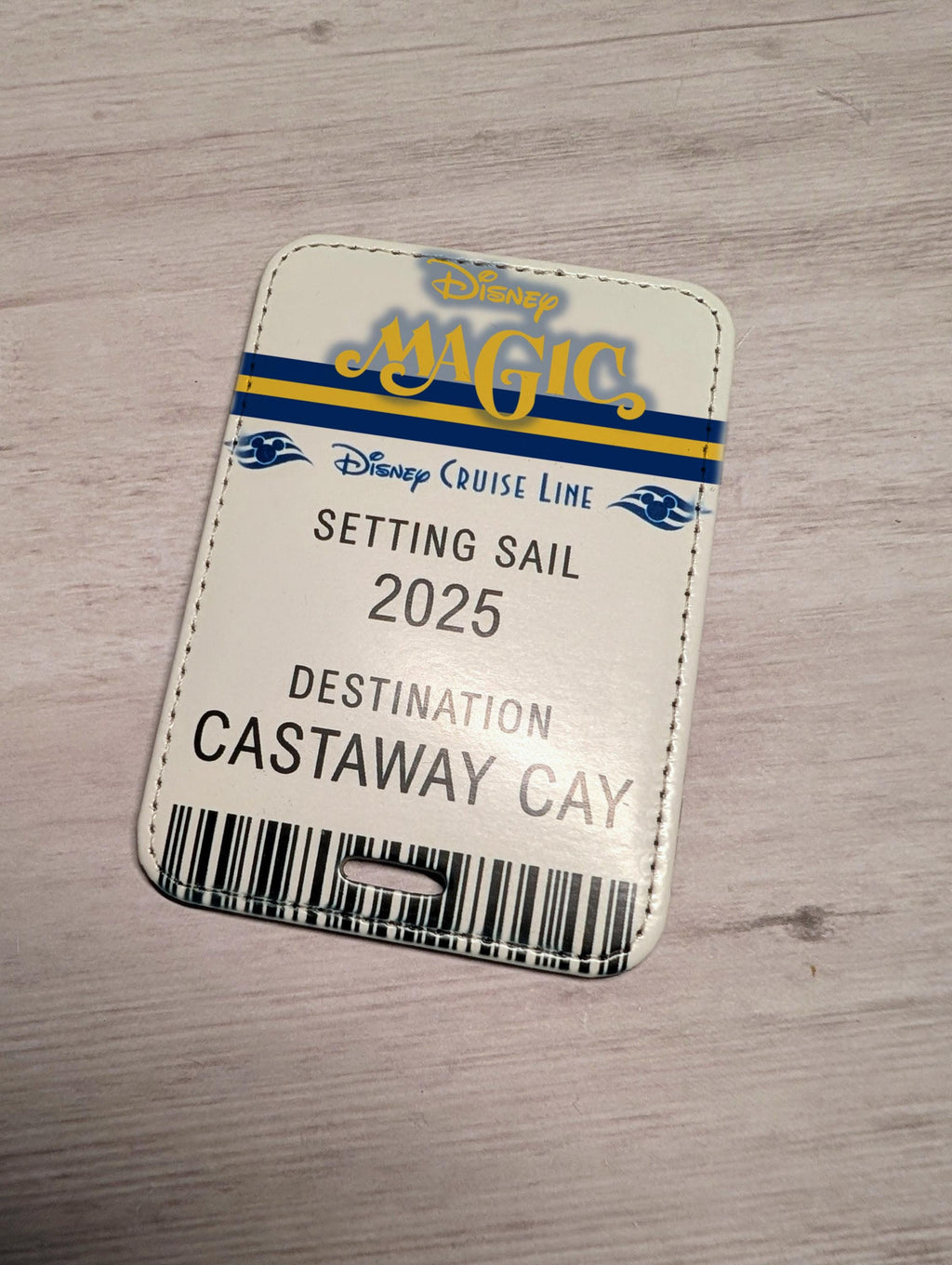 Disney Cruise Magic Trip Announcement Ticket Luggage Tag