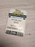 Disney Cruise Magic Trip Announcement Ticket Luggage Tag