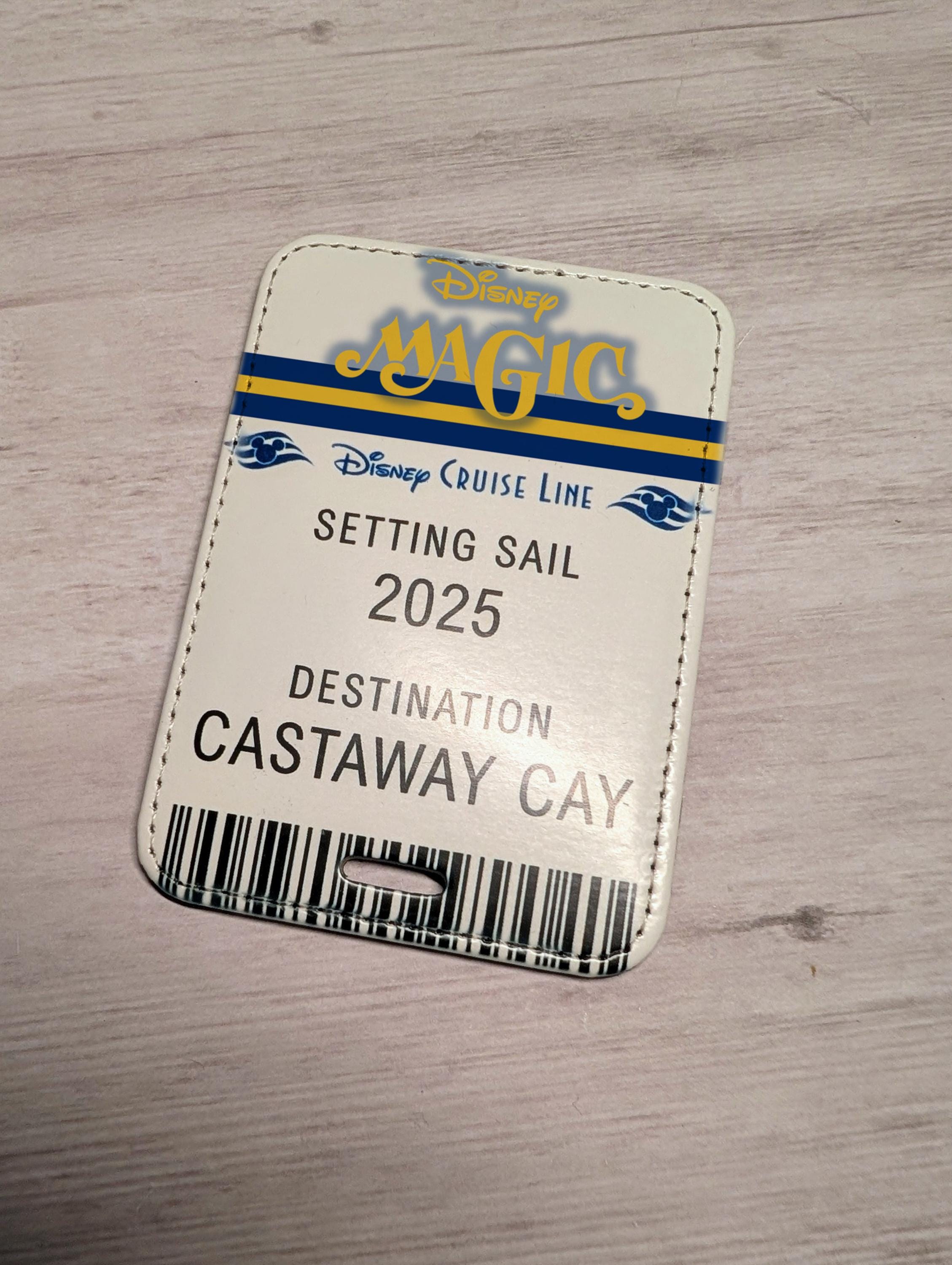 Disney Cruise Magic Trip Announcement Ticket Luggage Tag