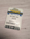 Disney Cruise Wonder Trip Announcement Ticket Luggage Tag