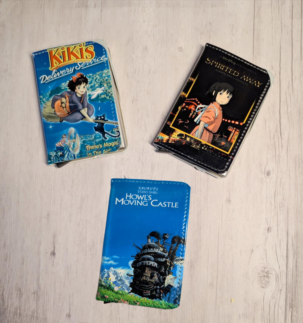 Custom Studio Ghibli Favorite Movie VHS or DVD Card Holder RFID Blocking Wallet