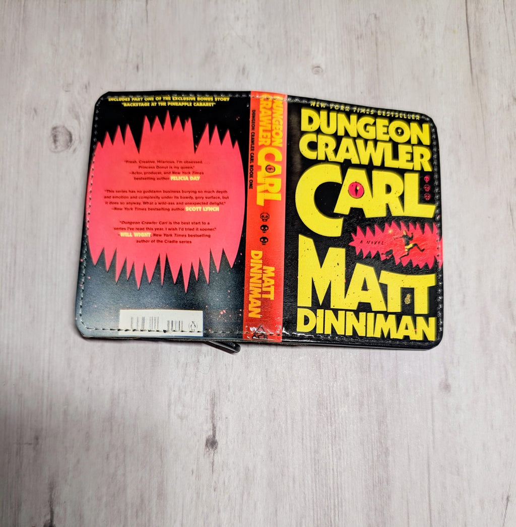 Dungeon Crawler Carl Matt Dinniman Favorite Book or Novel Card Holder RFID Blocking Wallet