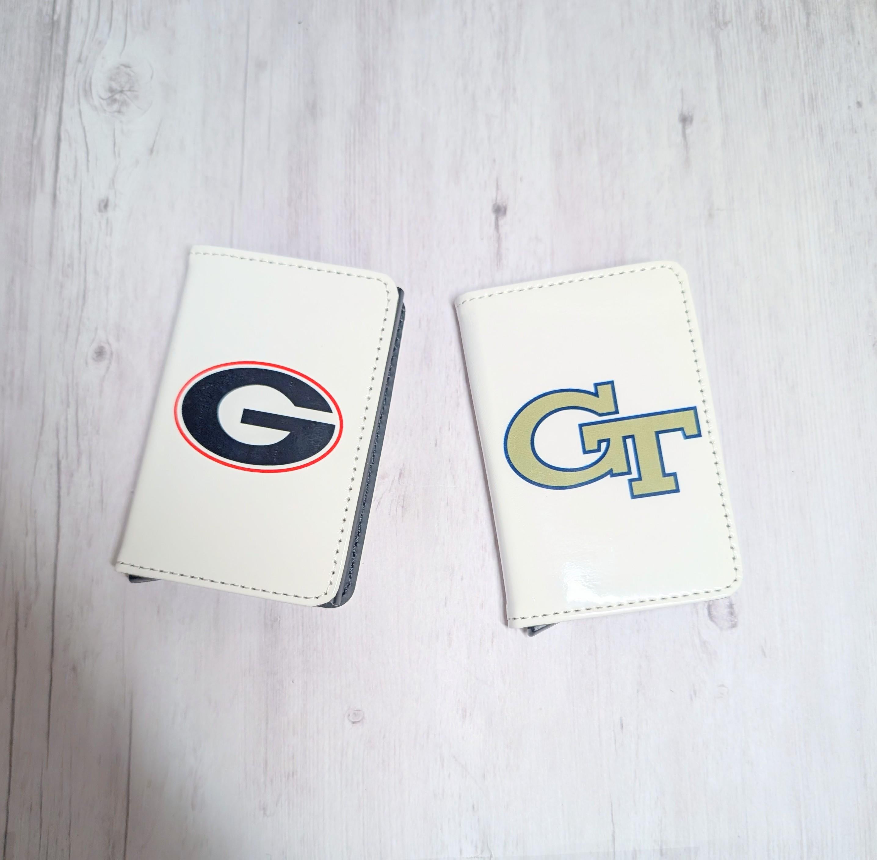 Custom Graduation or Favorite Team College RFID blocking cardholder Wallet for Doctors or Graduates