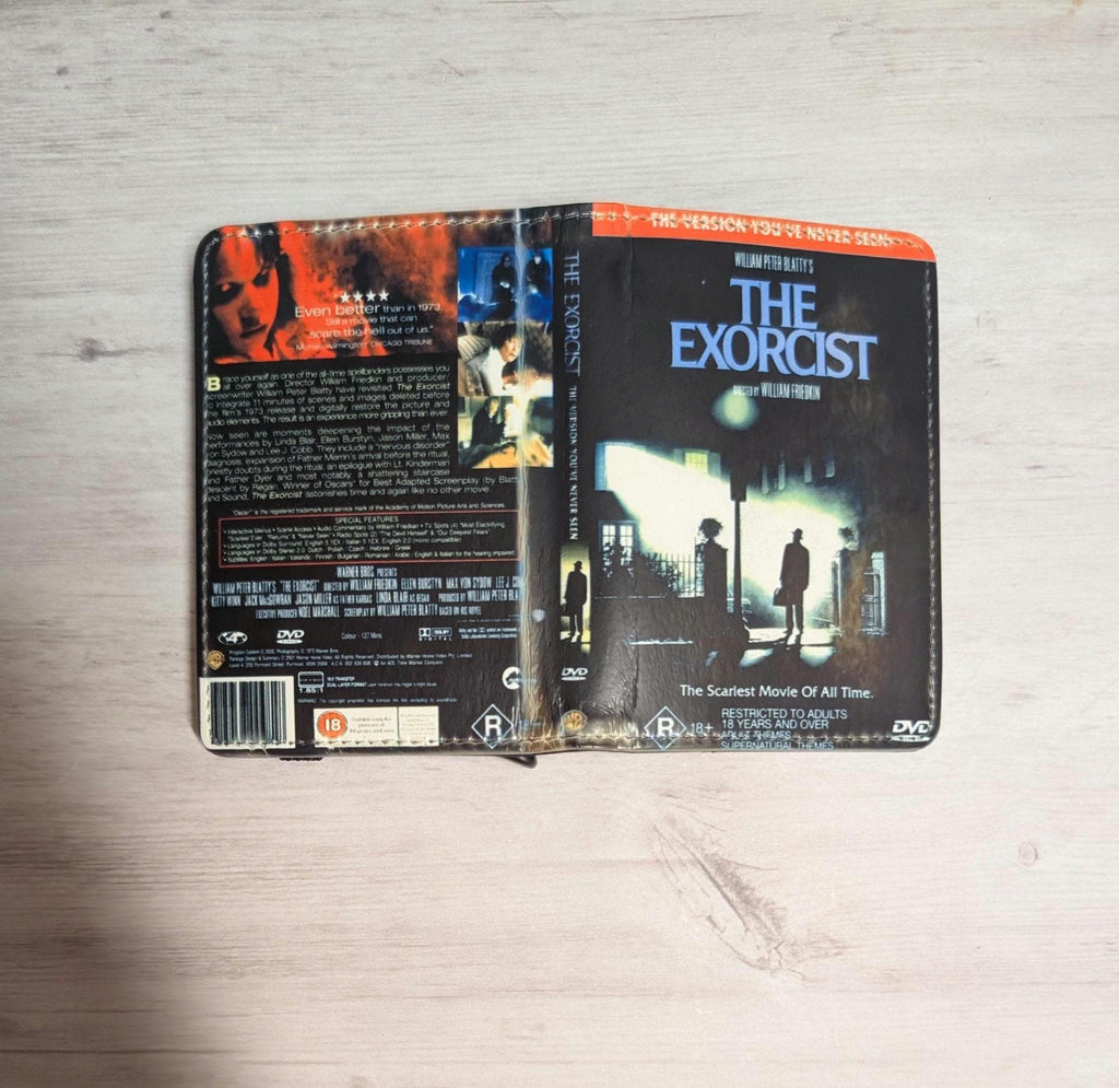 Custom Favorite Horror Movie VHS or DVD Card Holder RFID Blocking Wallet