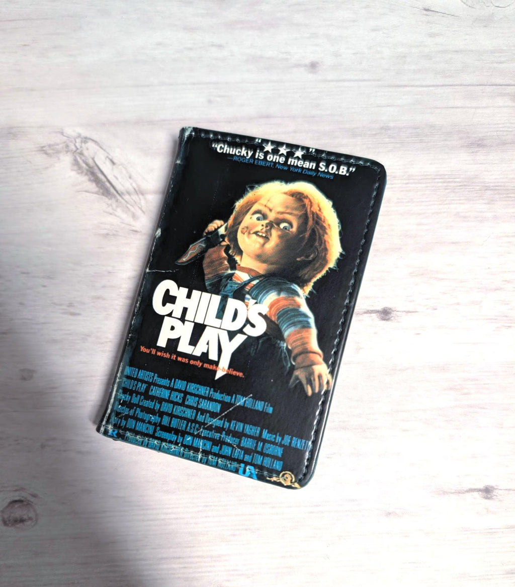 Custom Favorite Horror Movie VHS or DVD Card Holder RFID Blocking Wallet