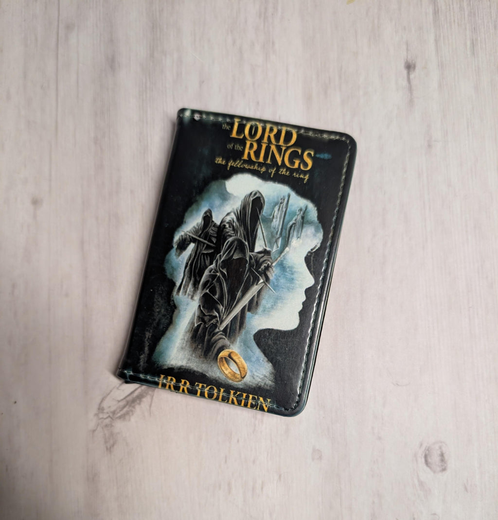 Lord of the Rings Book Custom Favorite Book or Novel or Movie Card Holder RFID Blocking Wallet