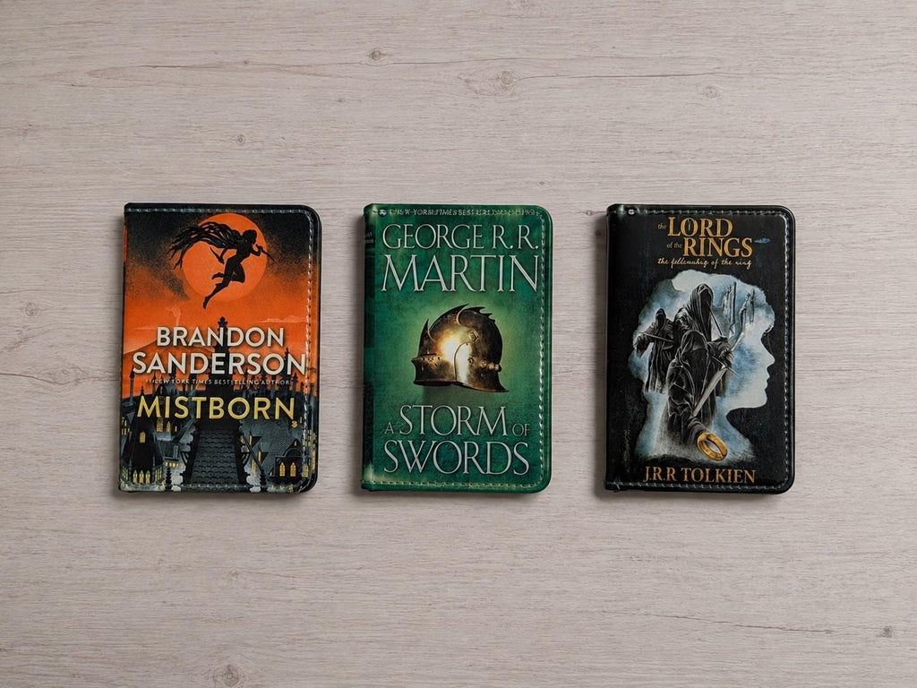 Fantasy Book Custom Favorite Book or Novel or Movie Card Holder RFID Blocking Wallet