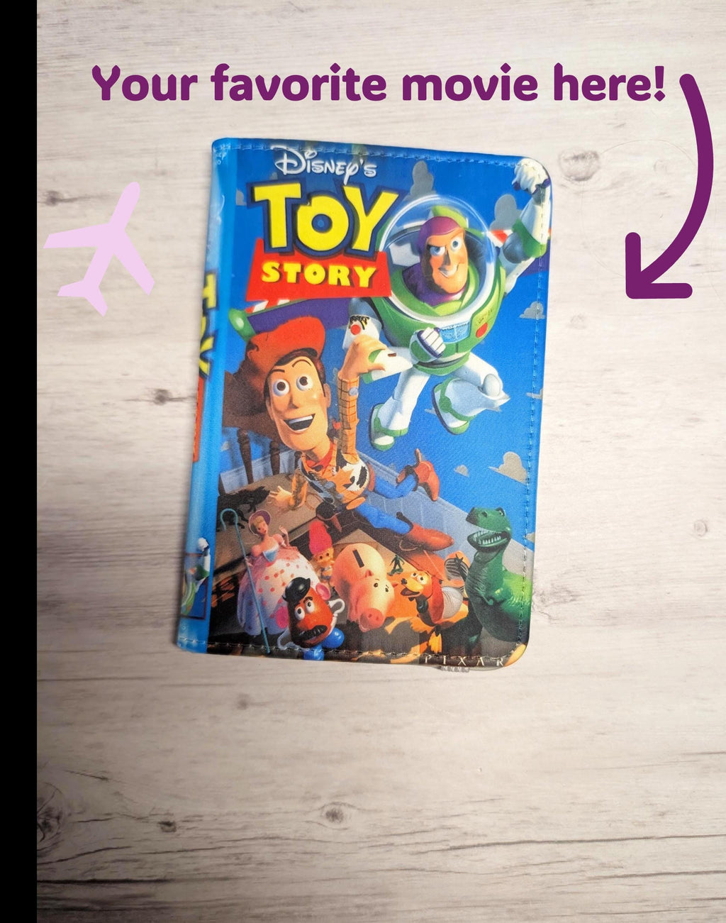 Custom Favorite Movie VHS or DVD Passport Cover Holder