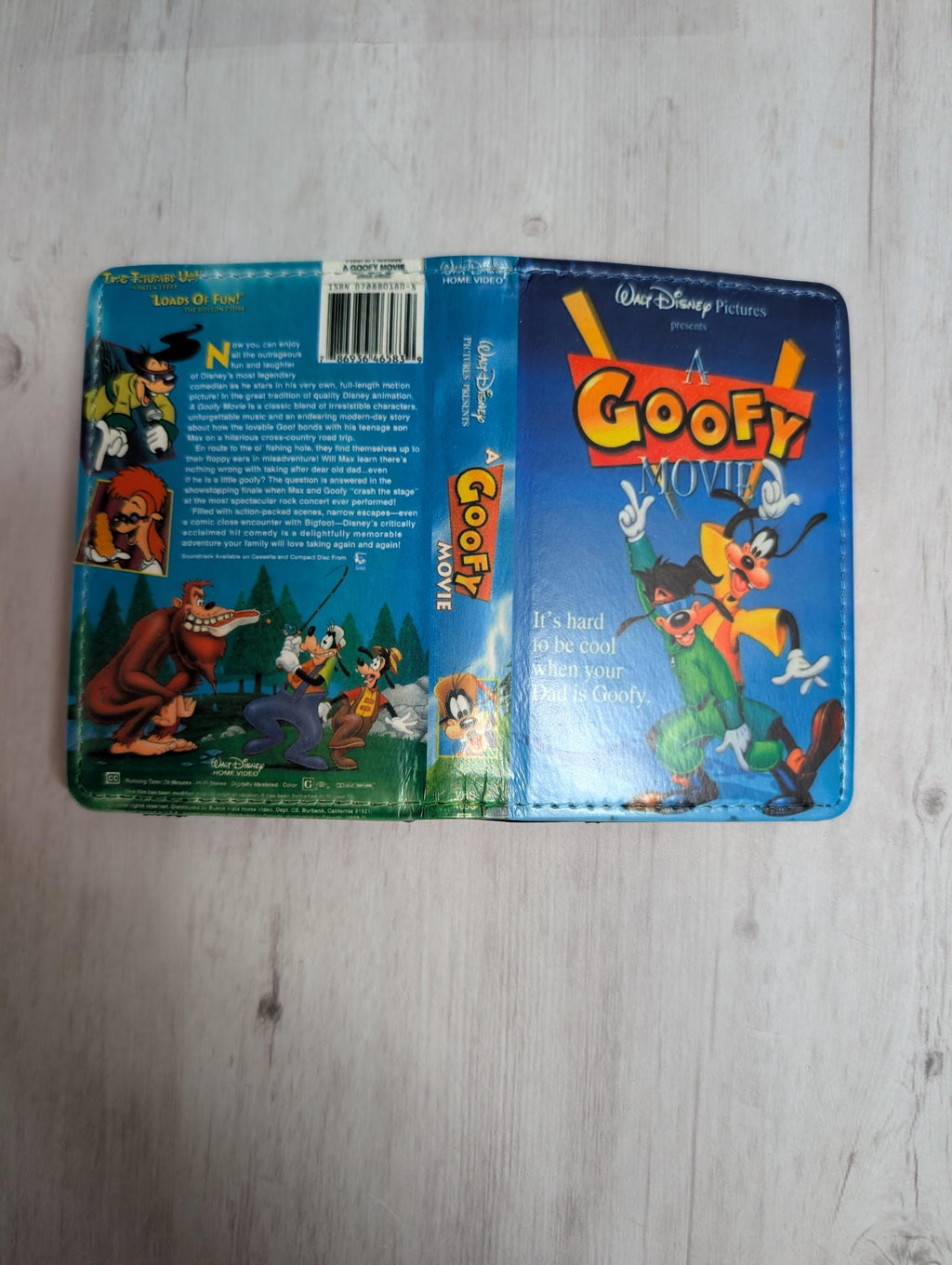 Goofy Movie VHS DVD Custom Card Holder RFID Blocking Wallet