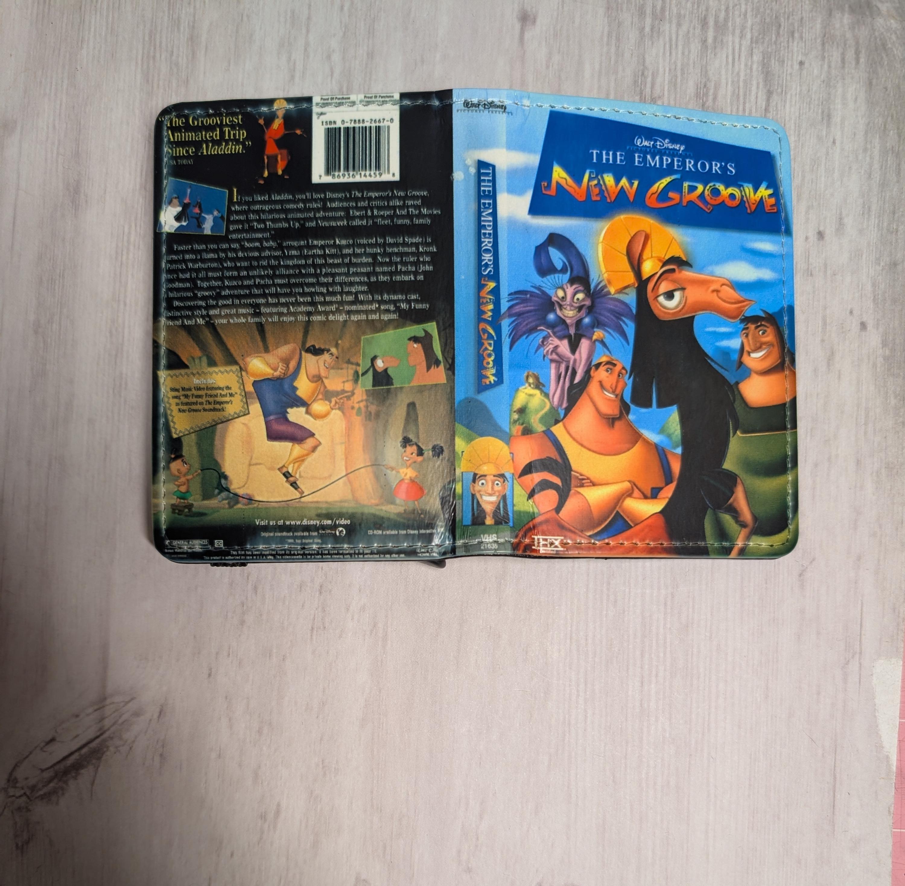 Emperor's New Groove VHS DVD Custom Card Holder RFID Blocking Wallet