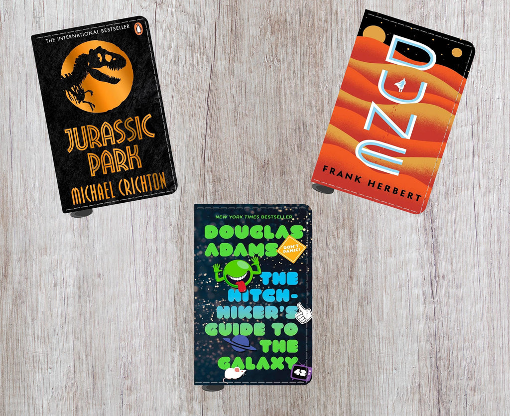 Sci Fi Book Custom Favorite Book or Novel or Movie Card Holder RFID Blocking Wallet
