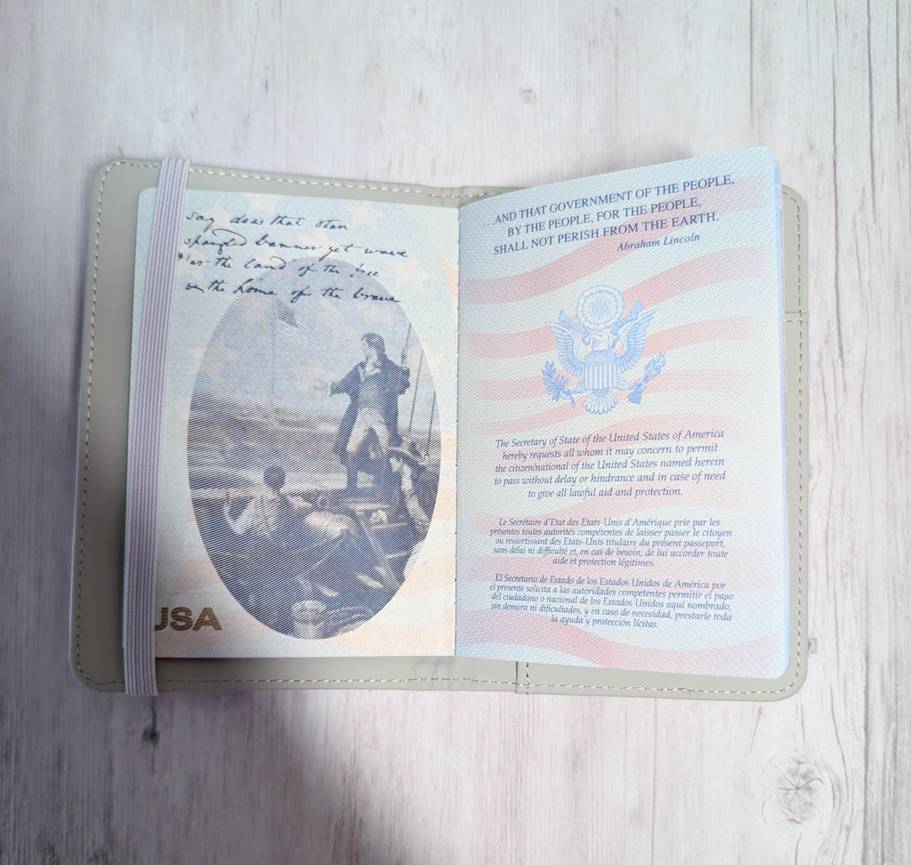 Fastpass theme park ride ticket passport cover holder