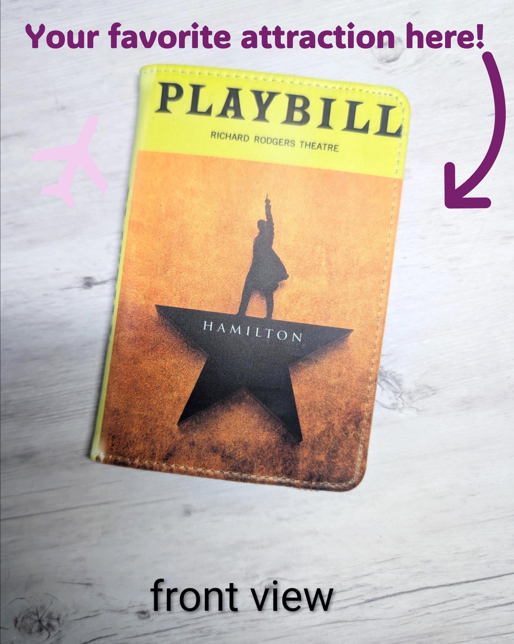 Custom Favorite Broadway Musical Theatre Passport Cover Holder